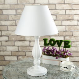 經(jīng)典精品白色歐洲創(chuàng)意臥室床頭臺(tái)燈創(chuàng)意宜家臺(tái)燈客房書房客廳臺(tái)燈 順成燈飾